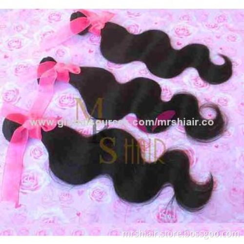 Mrs hair products, Peruvian virgin hair extension body wave Grade 6A, 100% Unprocessed human hair